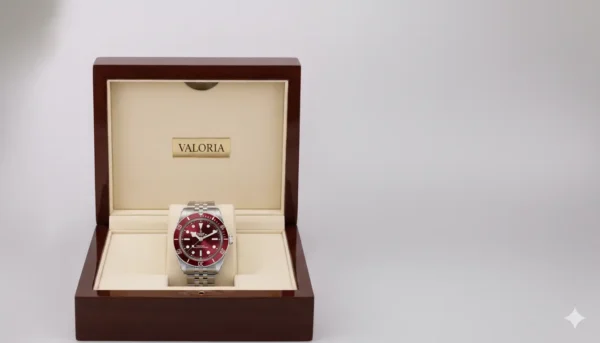 Reloj rubies Reloj elaborado en titanio con detalles de rubíes, ligero, resistente y con un toque de distinción. Una pieza elegante que combina durabilidad y lujo sutil.