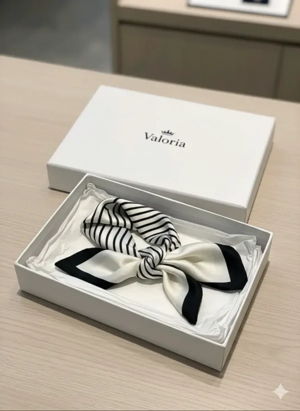 Pañuelo de seda premium, ligero y sofisticado, que añade un toque de lujo y elegancia a tu estilo.