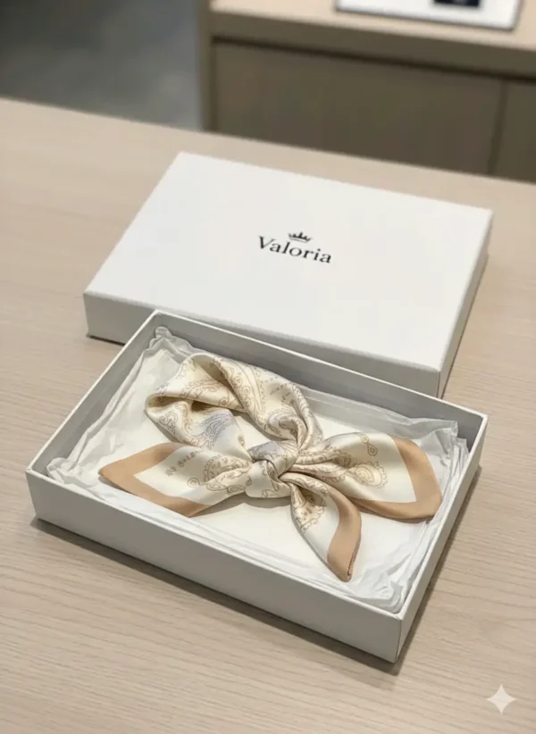 Pañuelo de seda de alta calidad, suave y elegante, perfecto para aportar un toque de sofisticación a cualquier look.